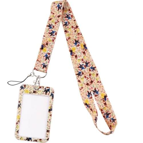 LT845 Beauty and the Beast Lanyard for Key Neck Strap lanyards id badge holder Key Chain Key Holder Hang Rope Key Accessories
