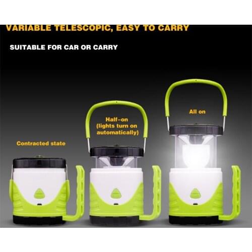 Mayitr LED Lantern Camping Light Brightness Camping Lamp Rechargeable Stretchable Camping Tent Light Emergency Pony Lantern
