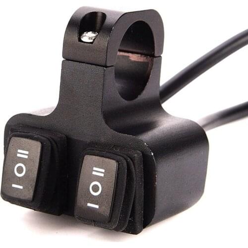 12V 22MM Universal Motorcycle Handlebar Double Control Switch Electric Bike Dual Button Switches For moto Headlight Indicator