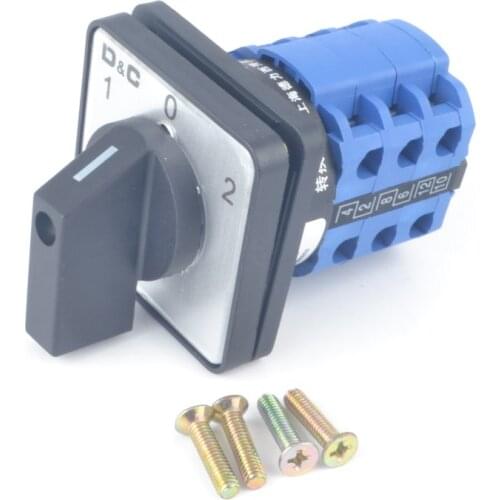 20A 3 position cam switch 12 terminals universal changeover switch LW26-20-3