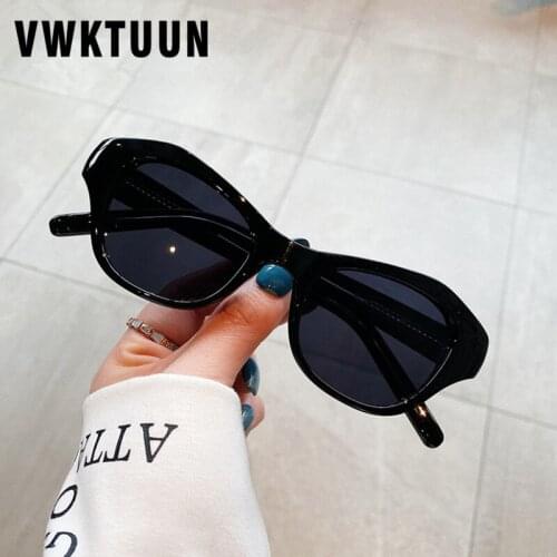 VWKTUUN New Sunglasses Women Cat Eye Womens Sunglasses Luxury Oversized Glasses UV400 Cateye Designer Sunglass UV400 Eyewear