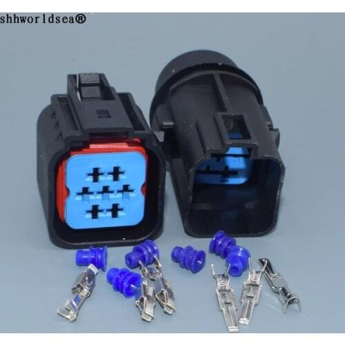 Worldgolden 7 Pin 3.5mm male Female Wire Connector Auto Plug With Terminals for vw for audi