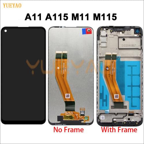 Original for samsung A11 Lcd with frame For Samsung Galaxy A11 LCD Display Touch Screen Assembly For Samsung A115F A115F/DS Lcd