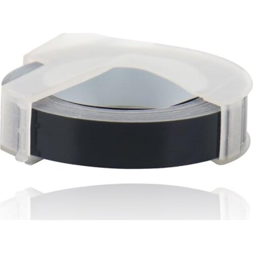100pcs black color 3D-325 Compatible for dymo 3D 9mm embossing tapes FOR dymo 1610 12965 1880 MOTEX E101