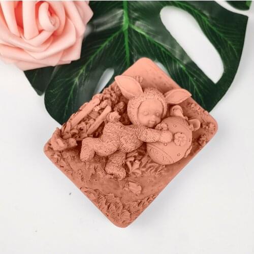 3D Little Angle Baby Shape Silicone Mold Cake Candle Soap Plaster Resin Mould DIY Aromatherarpy Household Decoration Craft Tools
