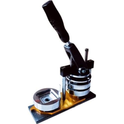 55*55mm name badge maker square shape button badge making machine with square button badge mould