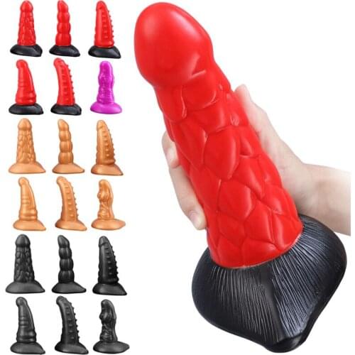 Unisex Large Anal Plug Coarse Dildo Butt Plug Big Monster Fake Penis Prostate Massager Vaginal Anus Dilator BDSM Erotic Sex Toys