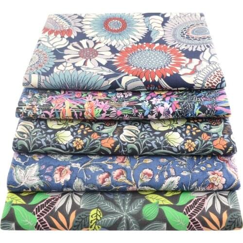 Booksew 2pcs/Lot Spanish Russian Printed Cotton Fabrics For Sewing Accessories Handmade DIY Dolls Crafts Needlework Patchwork