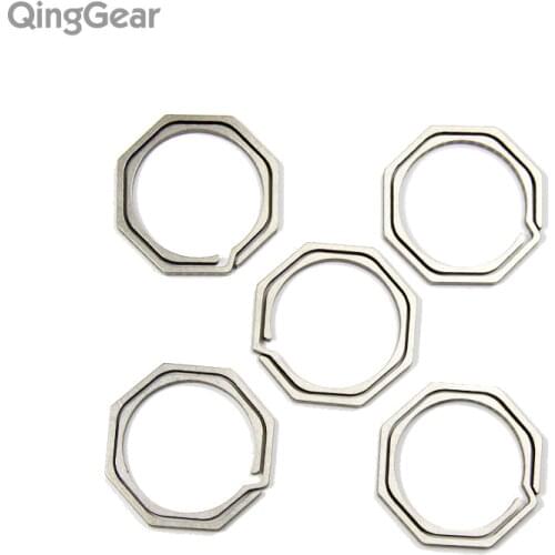 5pcs QingGear KeyRing1 Split Key holder Titanium Alloy Lightweight Hanging Knot Key tool outdoor pocket tool