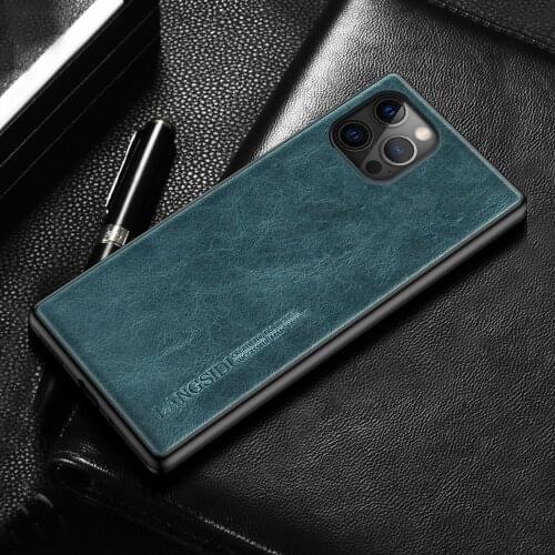 Genuine Oil Wax Leather Mobile Phone Case for iPhone 12 Pro Max 12 Mini 11 Pro Max SE 2020 X XR XS Max 5 5S 6 6S 7 8 Plus Cover