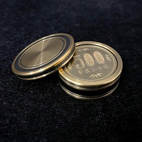 Okito Box (500 Yen Size, No Coins) Magic Tricks Coin Appear Vanish Magia Magician Close Up Illusions Gimmick Props Mentalism