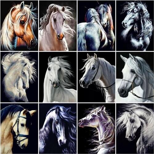 EverShine Full Kits Diamond Painting Horse Cross Stitch Handicrafts Diamond Embroidery Animals Needlework Rhinestones Pictures
