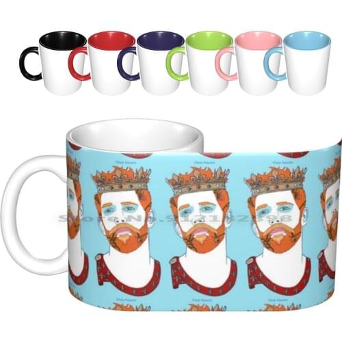 Herbstprinz Ceramic Mugs Coffee Cups Milk Tea Mug Gay Art Prince Kings Beard Boys Men Man Flower Creative Trending Vintage Gift