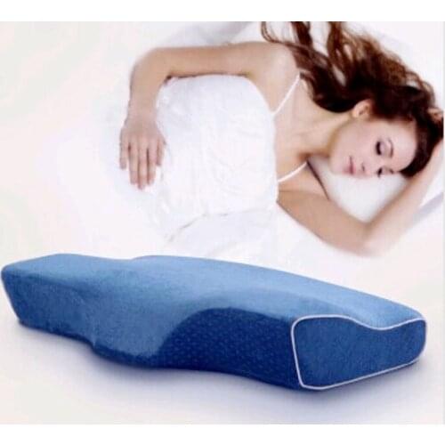 Comfortable Neck Protection Slow Rebound Memory Pillow Custom Creative Pure Color Velvet Butterfly Memory Pillow 2021