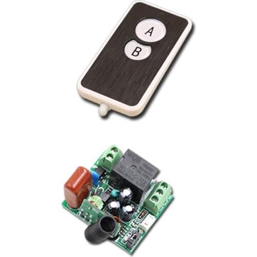 Square AB Buttons Mini Size RF Wireless Remote Control Switch System 1Transmitter & 1Receiver Relay Receiver 315/433mhz