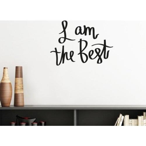 Life Beautiful Never Give Up Best Quote Silhouette Removable Wall Sticker Art Decals Mural DIY Wallpaper Room Decal 60cm length