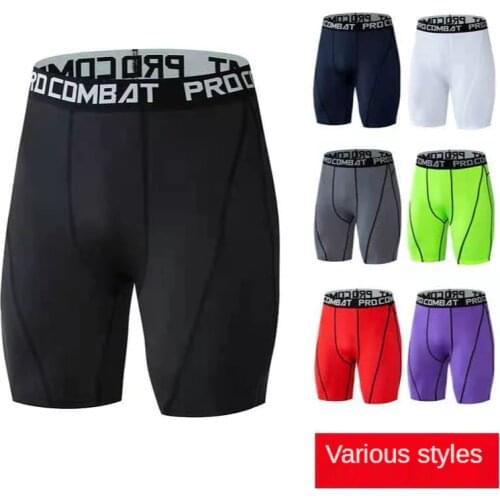 Mens Compression Pants Super Elastic Gym Fitness Sports Tights Knee Fast Yoga Bottoming Training Pants Running Tights