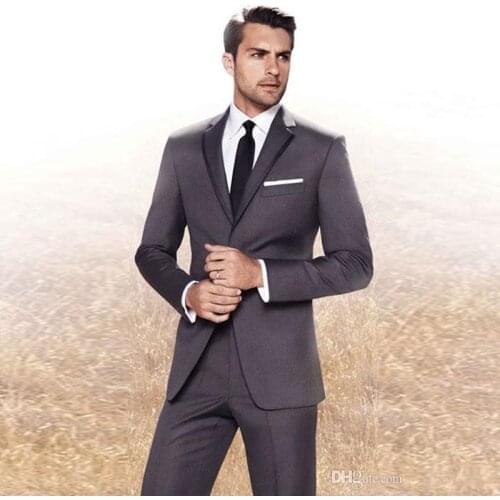New Arrival Men Suits Slim Fit Peaked Lapel Wedding With Jacket And Pants Designer Groom Tuxedos Two Pieces Blazer