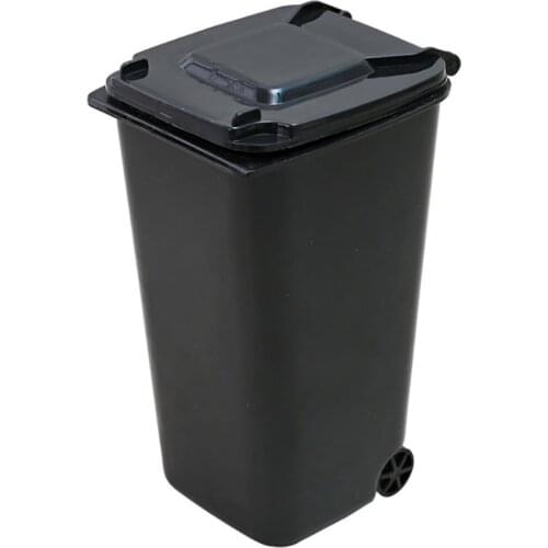 Mini Desktop Cat Litter Trash Small Tabletop Trashbox Desk Portable Trash Can