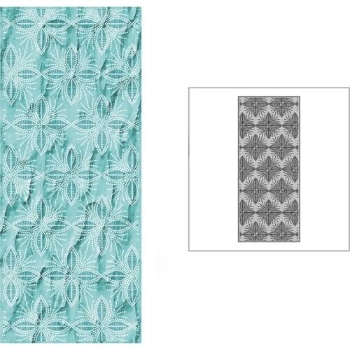 New Slim Dotted Leaves Grass Plant Background Plate 2021 Metal Cutting Dies for DIY Scrapbooking and Card Making Embossing Craft