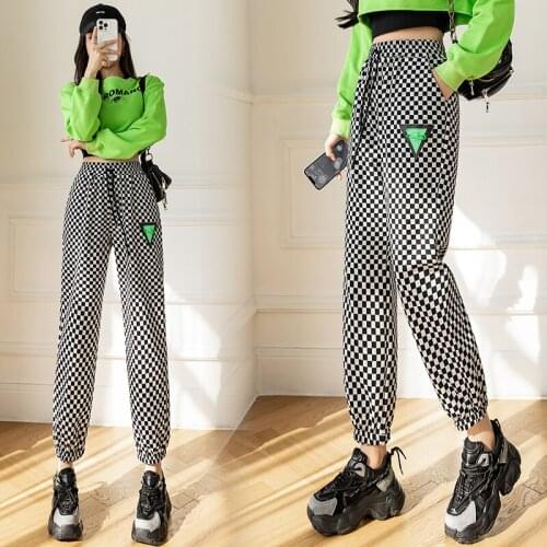 PMXLNKL Women's Plaid Trousers