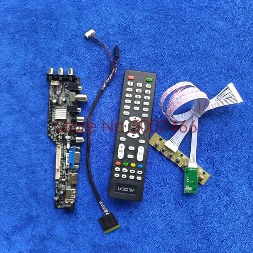 Fit B156XTN03.2 B156XTN03.4 screen AV VGA USB DVB upgrade 1366*768 40 pin LVDS 3663 TV digital LCD Controller board DIY Kit
