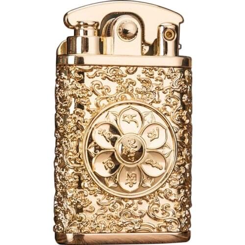 Portable Refillable Cigarette Lighter Smoking Accessories Gadgets for Men Retro Kerosene Lighter Windproof Metal Lighters