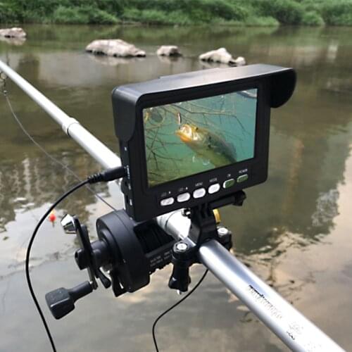 4.3" HD Colorful Underwater Visual Fish Finder Video Camera Fishing Kit With Sun-Visor For Bright Environment Outside