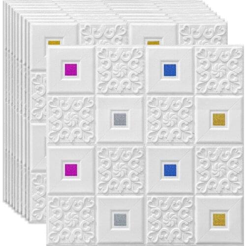 3d solidwall stickers self-adhesive wallpaper bedroomceiling roof foam soft bag living room background decorativeChildrens room