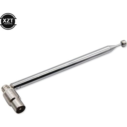 Telescopic Antenna DVB-T Antenna 7 Sections 15dbi DVB-T TV HDTV Radio DVD Antenna IEC Male Connector Aerial