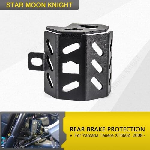 For Yamaha Tenere XT660Z XT 660 Z XTZ 660 2008 Motorcycle Rear Brake Pump Fluid Tank Oil Cup Reservoir Guard Cover Protector