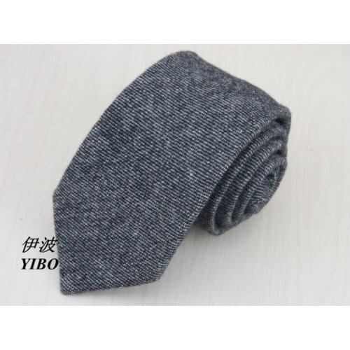 1 pieces/lot) men tie/100% wool/Grey thin horizontal stripesHigh-quality Mens business black neck tie, free shipping