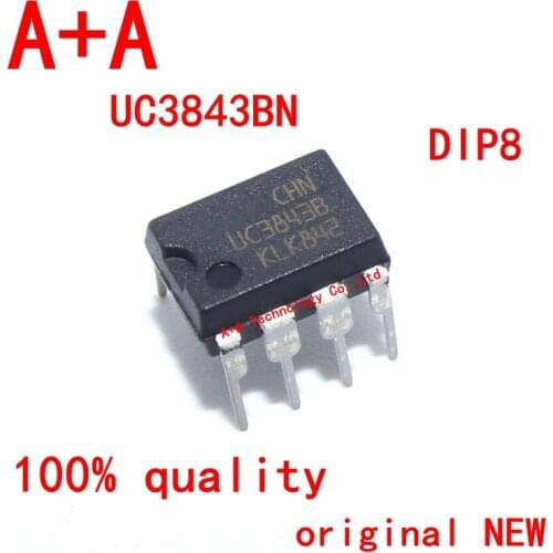 10PCS UC3843 DIP8 UC3843B UC3843BN DIP 3843 UC3843AN DIP-8 new and original