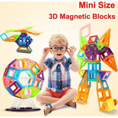 110pcs Magnetic Building Blocks Model & Building Construction Toys Magnetic Designer Educational Toys for Children Gifts