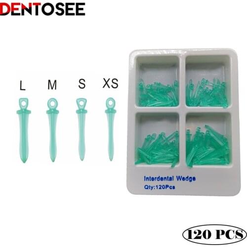 120pcs Dental Tools Materials Interdental Wedges Add-On Autoclavable Oral Care Dentist Dentistry Odontologia
