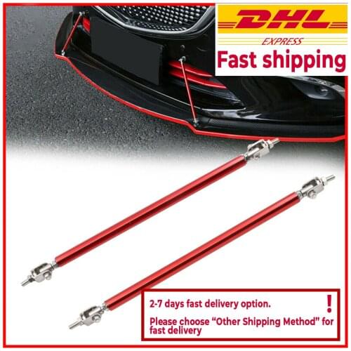 2x Universal Racing Adjustable Front Rear Bumper Lip Splitter Support Bar Kit Racing 200mm Car Styling Tunning