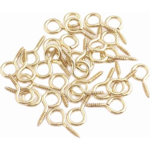 5*17mm iron Gold Sheep Eyes Nail For Beaded Pendant drifing bottle diy jewelry accessories claw nails keychain Handmade