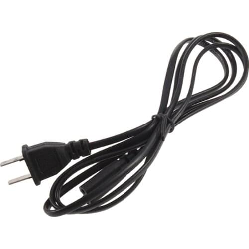 5FT US Plug 2-Prong Port Ac Power Adapter Cord Cable For VCR for PS2 for PS3 SLIM Newest