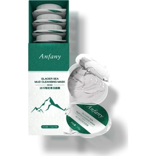 52.5g Glacier Sea Mud Mask Small Pudding Cleansing Mask Moisturizing and Shrinking Pores Oil Control and Blackhead Mud Mask