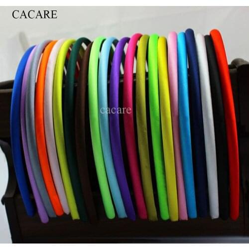 CACARE Satin Headbands Hair Bands for Women Girls 200X 8mm Hairband Children Hair Accessories Hair Bands for Women Wholesale