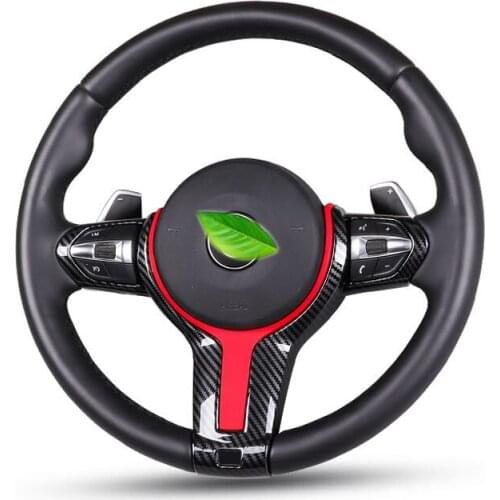 Carbon Fiber Auto M Steering Wheel Decorative Strip Sticker For BMW F30 F20 F21 F22 F23 F45 F46 F31 F34 G20 F32 F33 F36 X2 F39