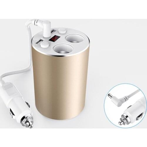 Car Charger with Quick Charge 2.0 & 5V 3.1A USB-C/Micro-USB Cable for Samsung Galaxy S7 Edge, Nexus 6 & More Car Charger