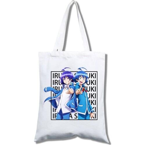 Welcome to Demon School! Iruma-kun shopping bag jute cloth bags eco bag bag net bag sac cabas de folding sacolas