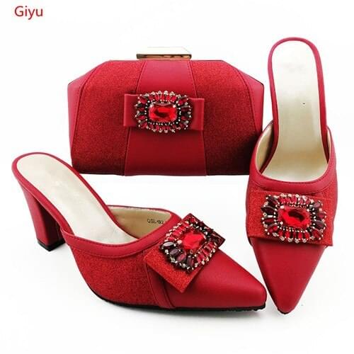 Doershow charming shoes and bag matching set italy 2019 designs for african shoes and bags wedding party free shipping!!SJK1-40