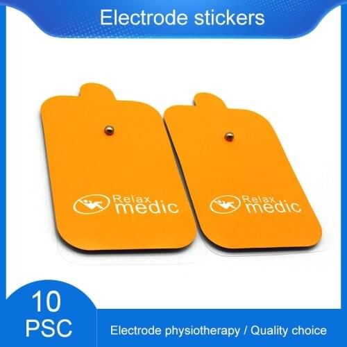 10pcs Pulse Physical Therapy Electrode Pads for Tens Acupuncture Digital Body Massager Machine Massage Therapy Muscle Stimulator