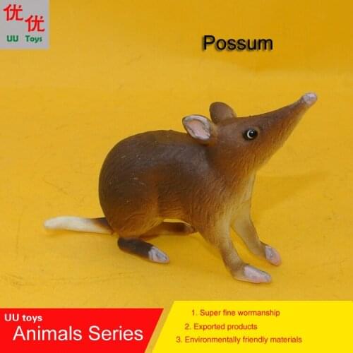 Hot toys: Possum mouse Simulation model Animals kids toys children educational props