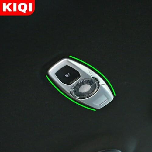 KIQI ABS Car Reading Light Cover Trim Decoration Strips Inter Roof Lamp Frames for Ford Everest 2015 2016 2017 2018 2019 2020