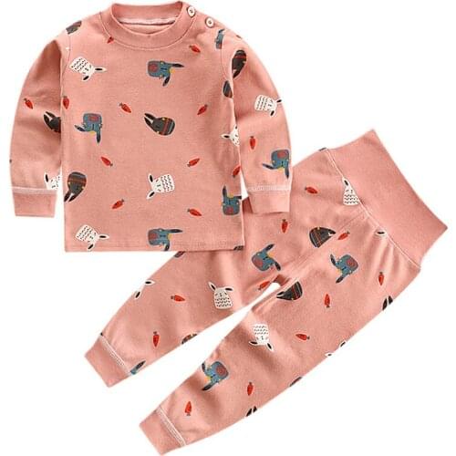 Sets for Children Cotton Pajamas Baby Boy Girl Spring Autumn New Warm Underwear Cartoon Homewear Kids Pajamas for Girls Clothes