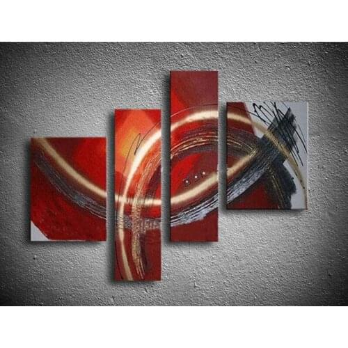 Beautiful modern abstract huge wall art oil painting on canvas rainbow painting home decoration (No frame)