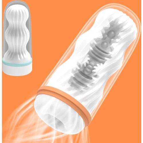 Male Masturbator Cup Vagina Soft Pussy Strong Suction Manual Simple Adult Endurance Exercise Vacuum Pocket Cup Sex Toys for Men